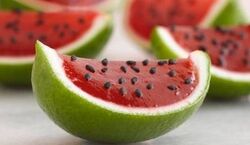 ژله هندوانه ای مجلسی رو اینجوری درست کن + طرز تهیه   