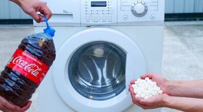 آموزش جرم گیری ماشین لباسشویی با نوشابه و لیمو ترش + فیلم 