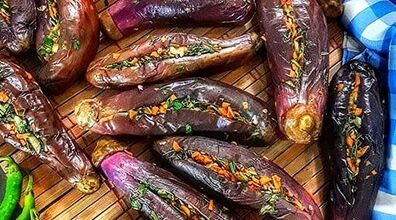 روش تهیه ترشی بادمجون شکم پر با طعمی عالی + نکات 