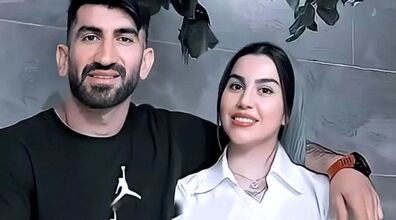 تیپ خفن همسر علیرضا بیرانوند در استادیوم آزادی + عکس