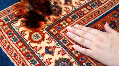 نحوه از بین بردن لکه سوختگی روی فرش و قالی + فیلم