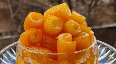 طرز تهیه مربای پوست پرتقال رولی خوشرنگ + نکات
