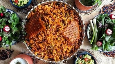  لوبیا پلوی مجلسی و بدون گوشت ؛ مخصوص گیاهخوران + طرز تهیه 