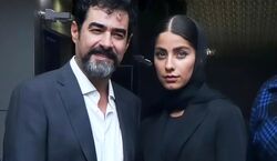  قاب عاشقانه شهاب حسینی و همسر جوانش در اکران فیلم 