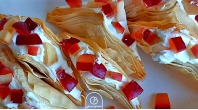 شیرینی تر میوه ای فوری، برای پذیرایی شیک و مجلسی + طرز تهیه