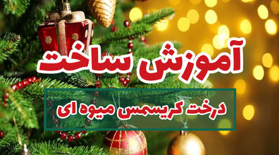 (ویدیو) آموزش ساخت درخت کریسمس با میوه 