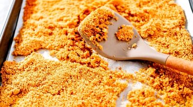 نان خشک شده رو هرگز دور نریز!! | طرز تهیه پودر سوخاری ترد با نان بیات