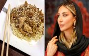  ناهار امروز زن بهرام رادان؛ کرسپی نودل با مرغ فوری + ویدیو آموزش 