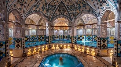 حمام سلطان امیر احمد کاشان؛ زیباترین حمام تاریخی کاشان