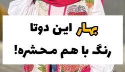 بهار این دو رنگ لباس عید باهم محشره | انتخاب رنگ لباس مناسب در عید