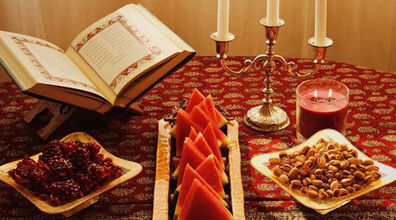 عکس دیدنی از شب یلدا در حرم سرای ناصرالدین شاه