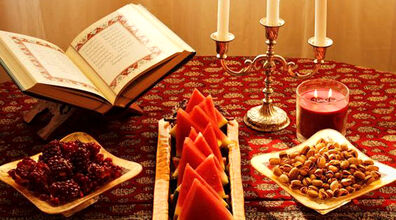 عکس دیدنی از شب یلدا در حرم سرای ناصرالدین شاه