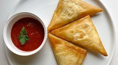 سمبوسه سیب زمینی خوشمزه و ساده به روش بازاری + طرز تهیه