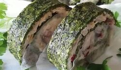 رولت کوکو سبزی به روش مجلسی و با طعم بسیار عالی + طرز تهیه 