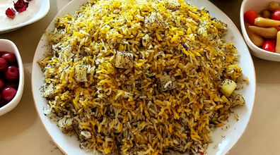 سیب پلو رو به روش کرمانشاهی ها درست کن + طرز تهیه 