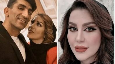  علیرضا بیرانوند و همسرش شب رو با جام قهرمانی خوابیدن!+ عکس 