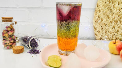 طرز تهیه شربت سه رنگ مجلسی | با خاکشیر و پنیرک یه شربت خفن درست کن 