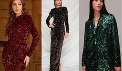 با شیک ترین مدل های لباس مجلسی پولکی، تو مراسم بدرخش! + عکس
