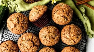  مافین با کدو سبز؛ خوشمزه و رژیمی برای گیاهخواران + طرز تهیه 